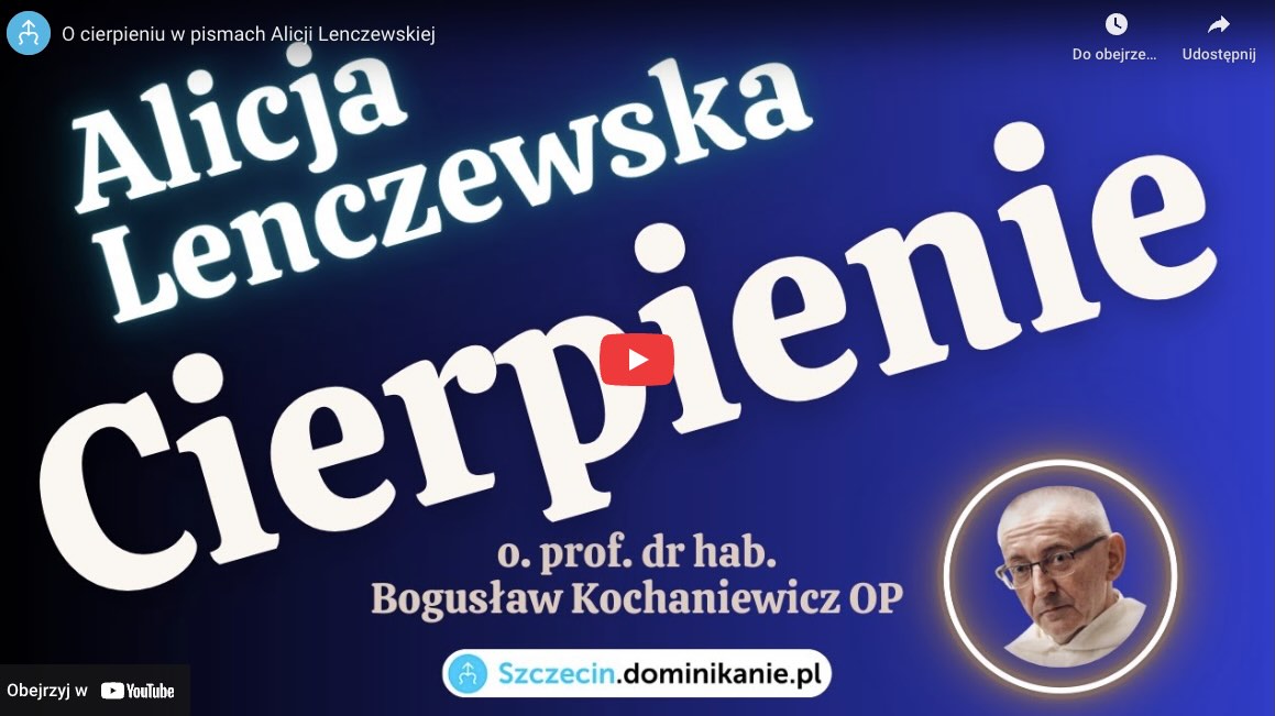O&nbsp;cierpieniu w&nbsp;pismach Alicji Lenczewskiej